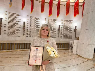 Преподаватель института социальной и коррекционной педагогики - лауреат премии города-героя Волгограда в области образования в 2024 г.